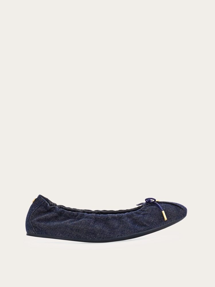 Elasticated ballet flat - Image 1